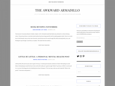theawkwardarmadillo.com snapshot