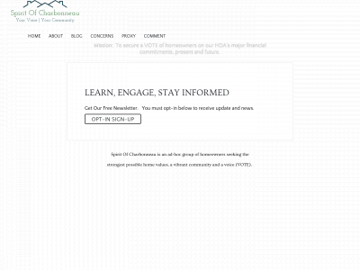 spiritofcharbonneau.org snapshot