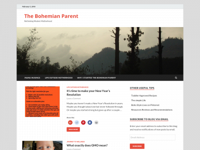 thebohemianparent.com snapshot