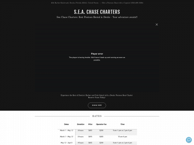 seachasecharters.com snapshot