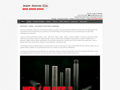indyarms.com snapshot