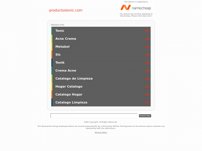 productostonic.com snapshot