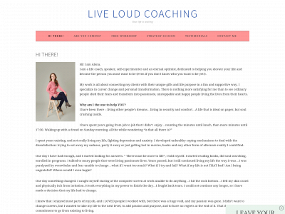 liveloudcoaching.com snapshot