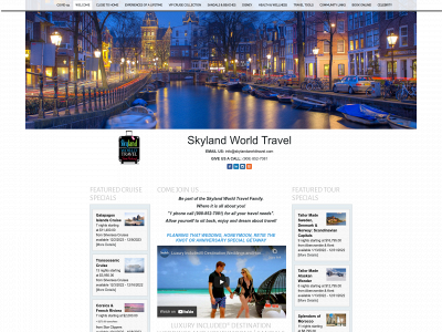 www.skylandworldtravel.com snapshot