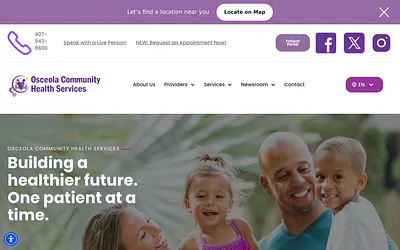 osceolahealthcare.org snapshot