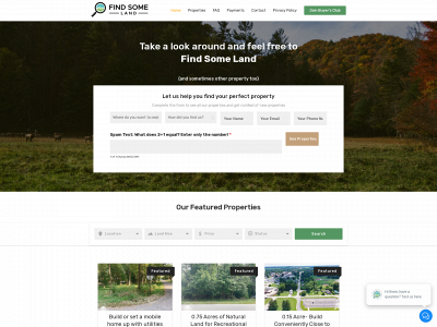 findsomeland.com snapshot