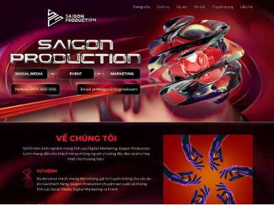 saigonproduction.com snapshot