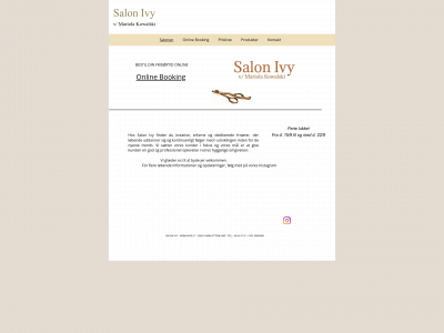 salonivy.dk snapshot