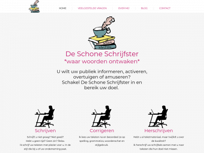 deschoneschrijfster.be snapshot