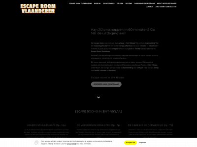 escaperoomsintniklaas.be snapshot