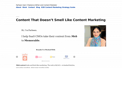farheenganiwrites.com snapshot