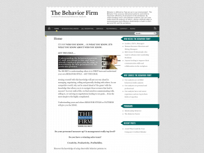 thebehaviorfirm.com snapshot