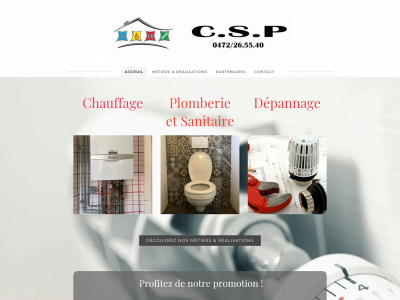 csp-chauffage-sanitaire.be snapshot