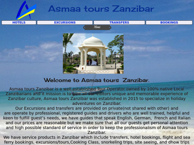 asmaatourszanzibar.com snapshot