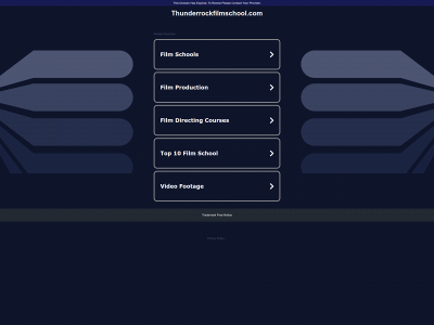 www.thunderrockfilmschool.com snapshot