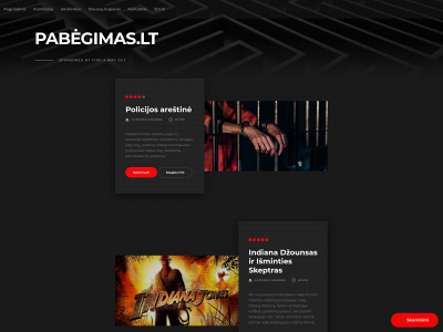pabegimas.lt snapshot