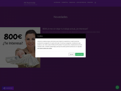 minutrivida.es snapshot