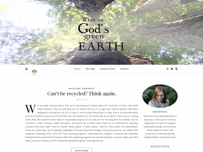 whatongodsgreenearth.com snapshot