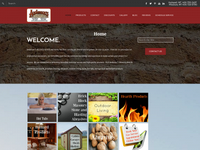 www.andersonsmasonry.com snapshot