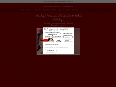 www.penelopesalonboutique.com snapshot