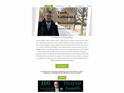 tanelikalliokoski.fi snapshot