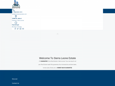 sierraleoneestate.com snapshot
