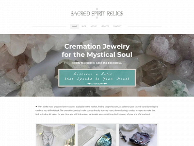 sacredspiritrelics.com snapshot