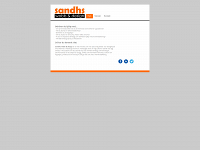sandhswebbochdesign.se snapshot