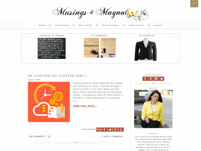 musingsandmagnolias.com snapshot