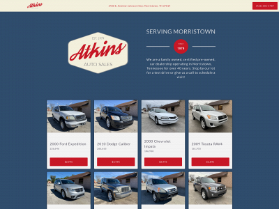 atkinsautosales.com snapshot