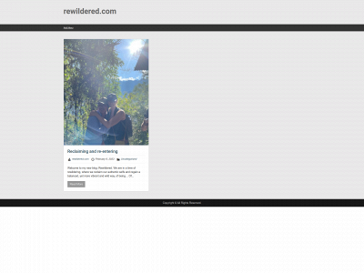 rewildered.com snapshot