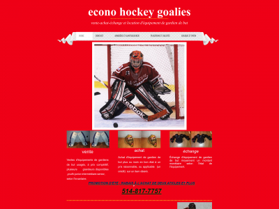 econohockeygoalies.ca snapshot
