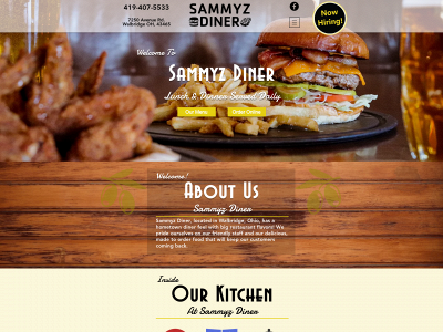 sammyzdiner.com snapshot