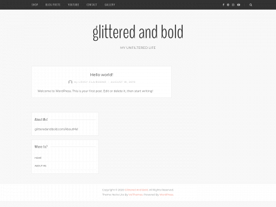 glitteredandbold.com snapshot