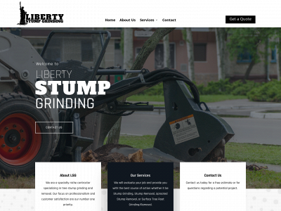 libertystumpgrinding.com snapshot