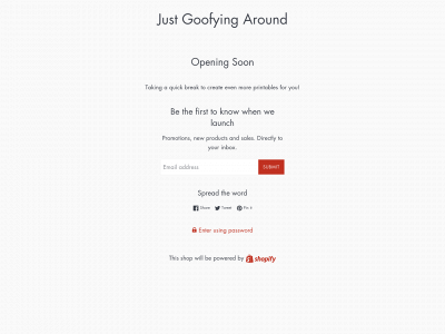 justgoofyingaround.com snapshot