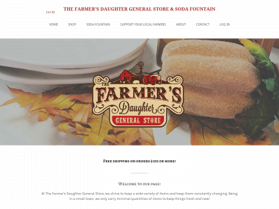 www.thefarmersdaughtergeneralstore.com snapshot