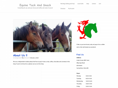 equinetackandsnack.com snapshot