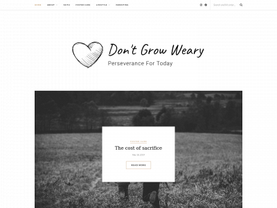 dontgrowweary.com snapshot