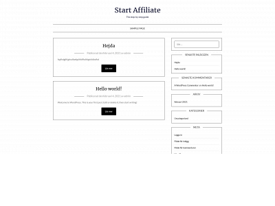 startaffiliate.se snapshot