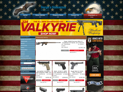 sargessidearms.com snapshot