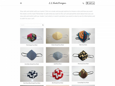 www.llmasksdesigner.com snapshot