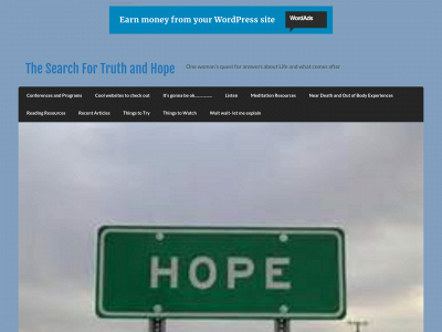 thesearchfortruthandhope.com snapshot
