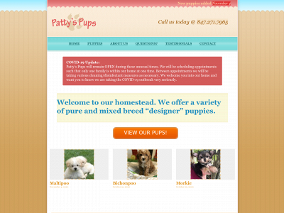pattyspups.com snapshot
