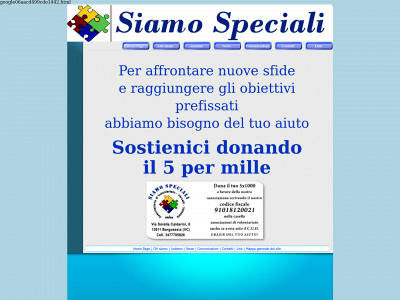 associazionesiamospecialionlus.it snapshot