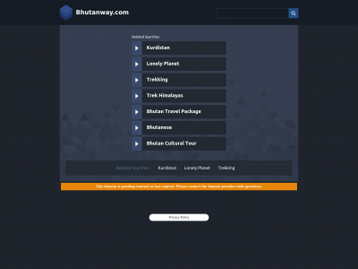 bhutanway.com snapshot