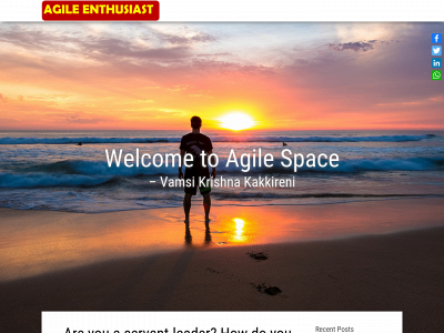 agileenthusiast.com snapshot