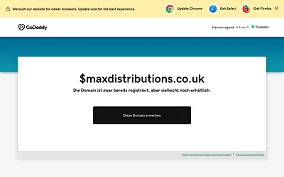 maxdistributions.co.uk snapshot