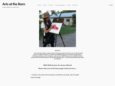 artsatthebarn.com snapshot