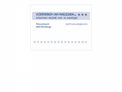 vanwaeleghem.be snapshot